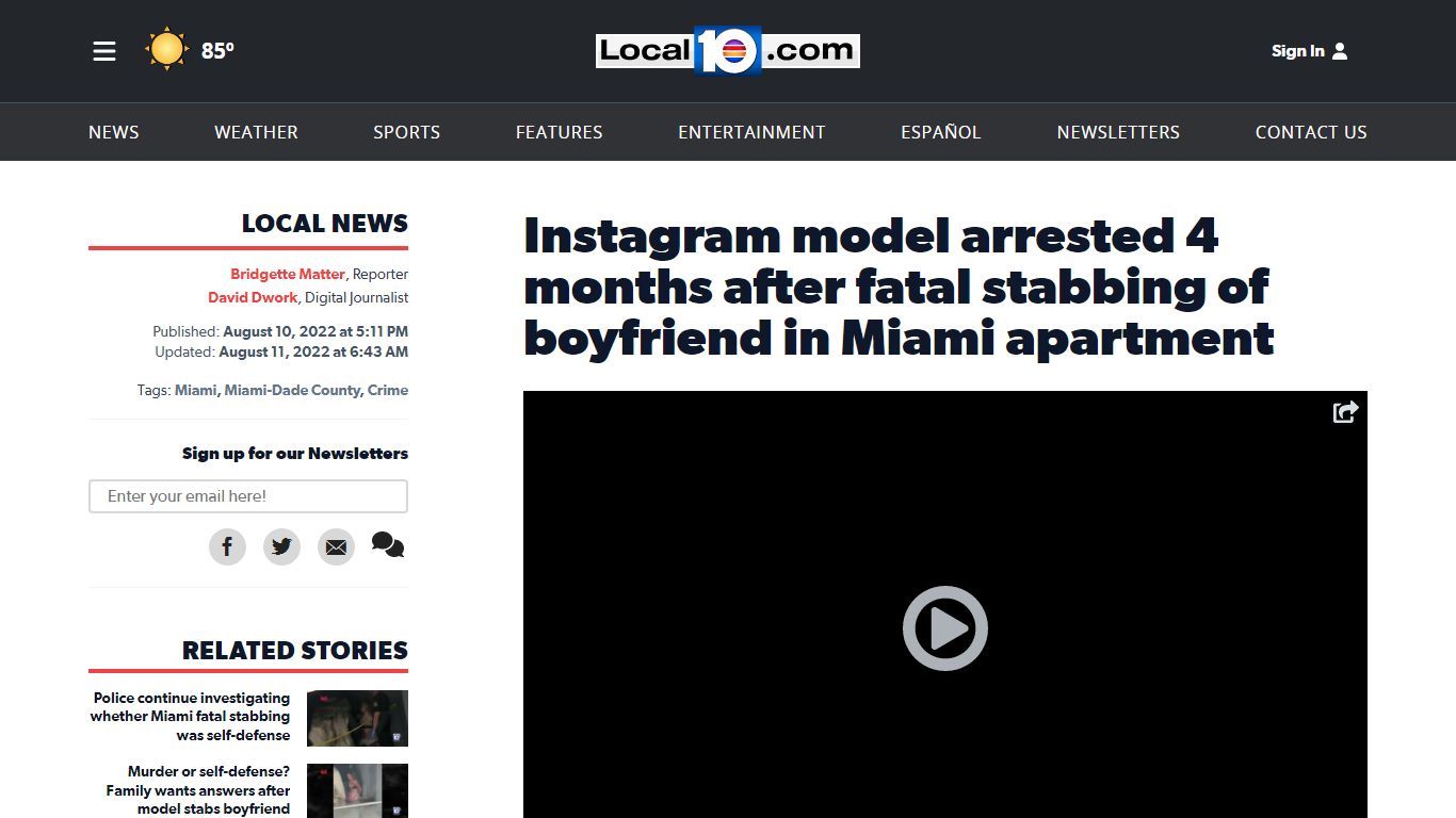 Instagram model arrested 4 months after fatal stabbing of boyfriend in ...